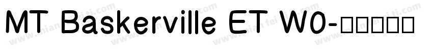 MT Baskerville ET W0字体转换